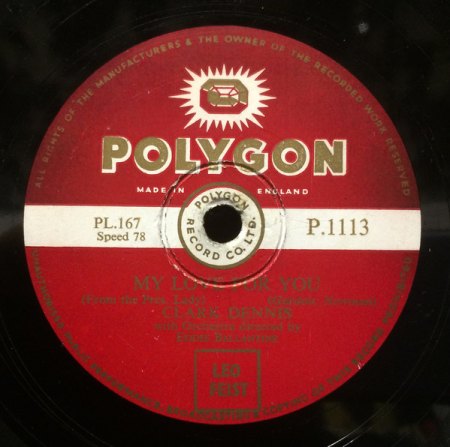 POLYGON - britisches Label, ausschließlich für 78er