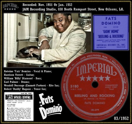 FATS DOMINO - REELING AND ROCKING