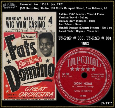 FATS DOMINO - GOIN' HOME