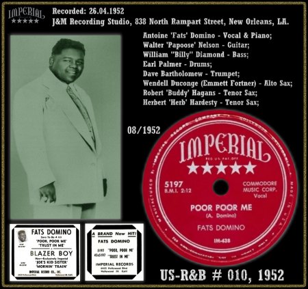 FATS DOMINO - POOR POOR ME