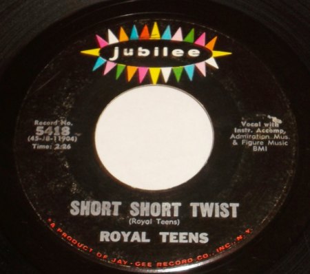 ROYAL TEENS - Kurz-Bio und US-Single-Disco