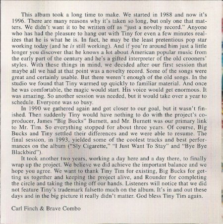 TINY TIM  (der mit den Tulpen)