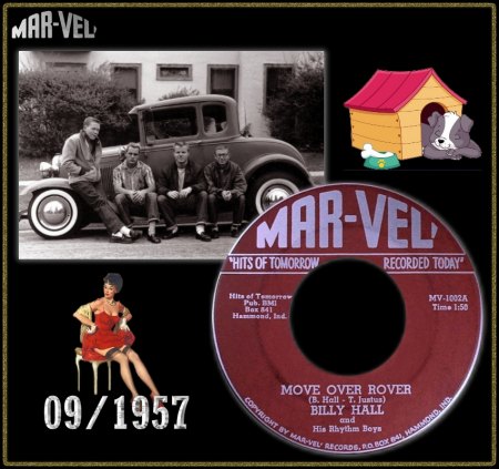 BILLY HALL & HIS RHYTHM BOYS - MOVE OVER ROVER [1957]