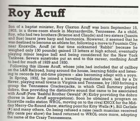 ROY ACUFF