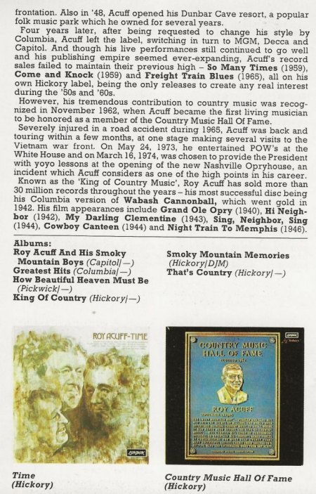 ROY ACUFF