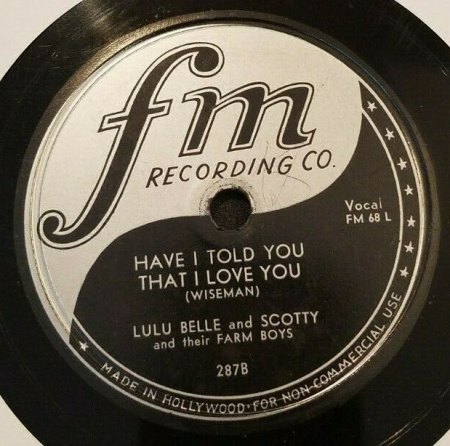 LULU BELLE AND SCOTTY