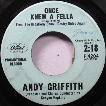 ANDY GRIFFITH (Matlock !)