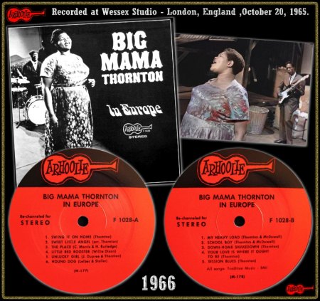 BIG MAMA THORNTON ARHOOLIE LP F-1028