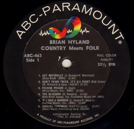 Brian Hyland LPs