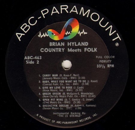 Brian Hyland LPs