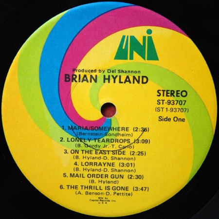 Brian Hyland LPs