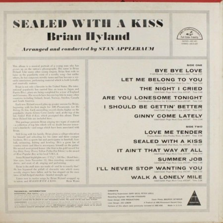 Brian Hyland LPs