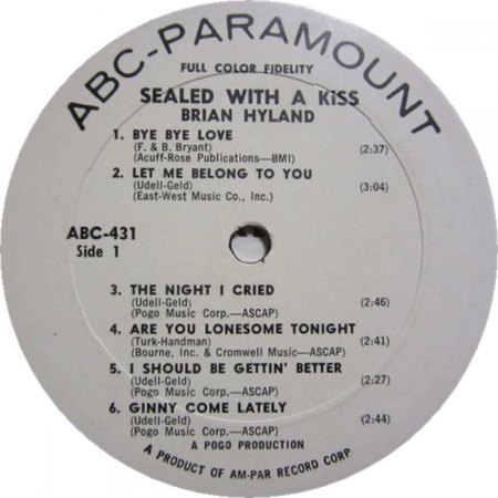 Brian Hyland LPs
