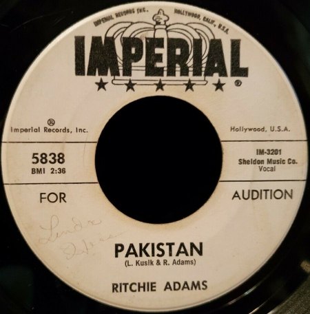 RITCHIE ADAMS  - Sänger & Songschreiber