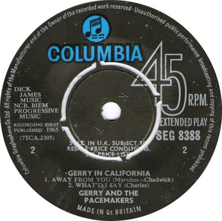 GERRY & THE PACEMAKERS