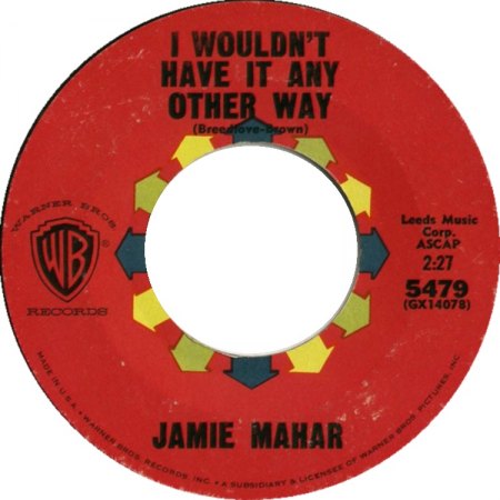 Jamie Mahar - I Wouldn't Have It Any Other Way