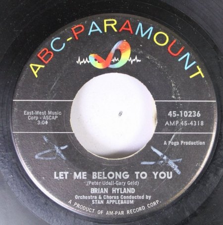 Brian Hyland auf ABC-Paramount & DOT