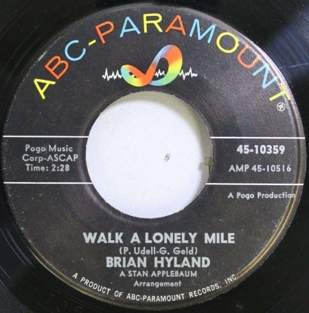 Brian Hyland auf ABC-Paramount & DOT