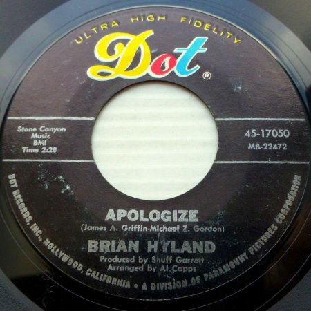 Brian Hyland auf ABC-Paramount & DOT