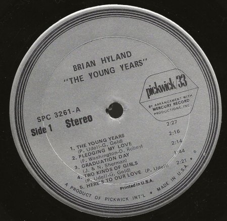 Brian Hyland LPs