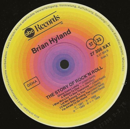 Brian Hyland LPs