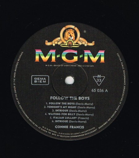 FOLLOW THE BOYS (1963)
