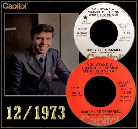 BOBBY LEE TRAMMELL - YOU STAND A CHANCE OF LOSING WHAT YOU'VE GOT