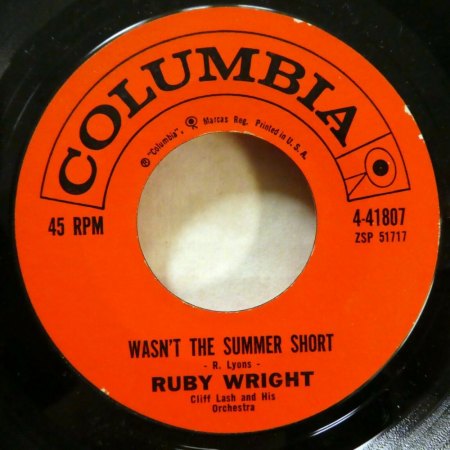 RUBY WRIGHT