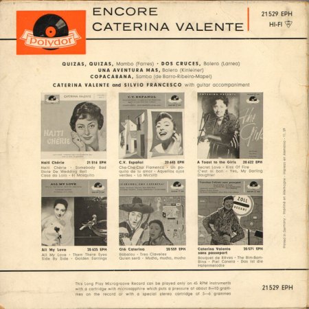 CATERINA VALENTE - International