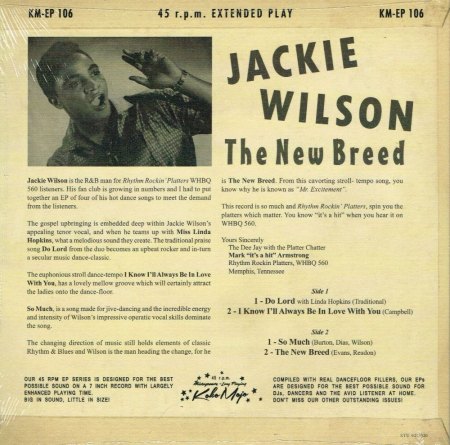 JACKIE WILSON - Lonely Teardrops u. a.