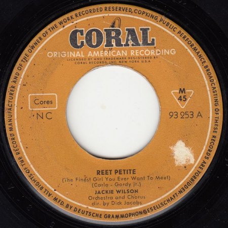 Jackie Wilson auf deutscher Coral