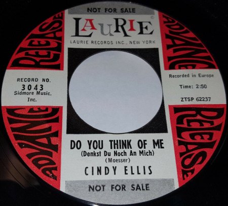 CINDY ELLIS - deutscher Rocknrollstar ! ?