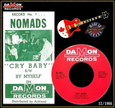 LENNIE RICHARDS & THE NOMADS - CRY BABY