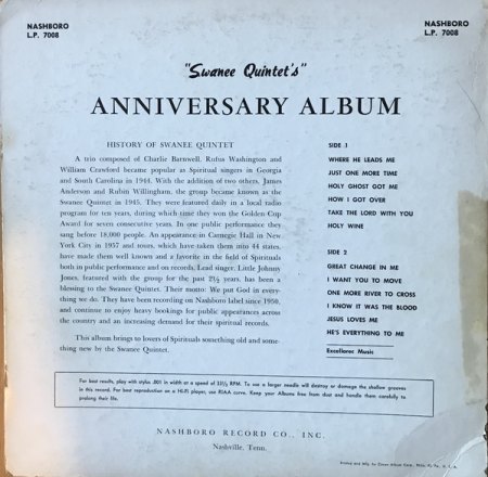 SWANEE QUINTET