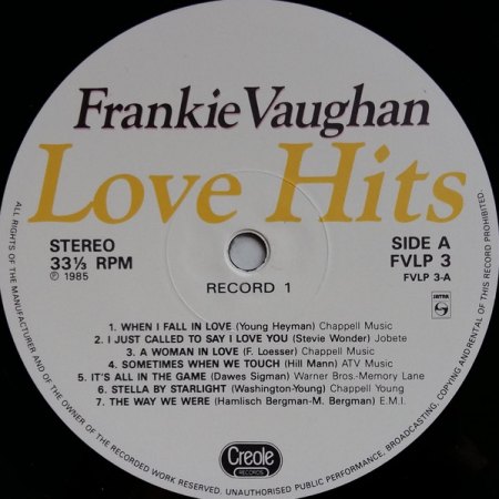 FRANKIE VAUGHAN