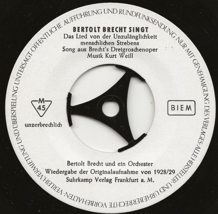 Armstrong / Lenya / Brecht - Mack the Knife