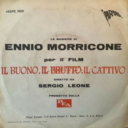 ENNIO MORRICONE  (1928 - 2020)