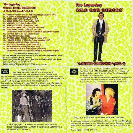 The Legendary Wild Bob Burgos    A Fistful Of Rockin`