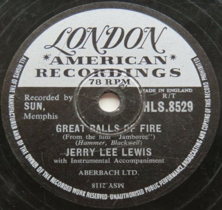 JERRY LEE LEWIS on 78 RPM