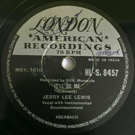 JERRY LEE LEWIS on 78 RPM