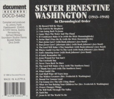 ERNESTINE WASHINGTON