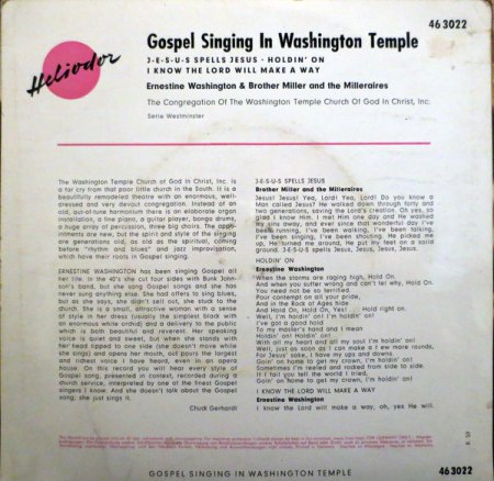 ERNESTINE WASHINGTON