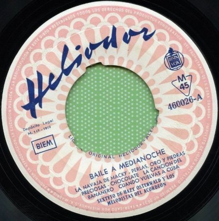 Die Heliodor-Aufnahmen von Hazy Osterwald