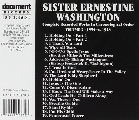ERNESTINE WASHINGTON