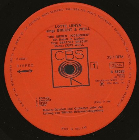 Armstrong / Lenya / Brecht - Mack the Knife