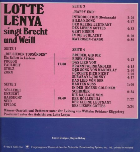 Armstrong / Lenya / Brecht - Mack the Knife