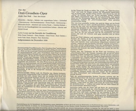 Armstrong / Lenya / Brecht - Mack the Knife