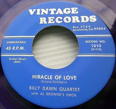 BILLY DAWN QUARTET