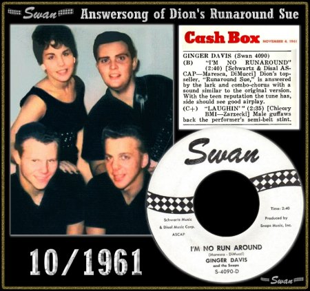 GINGER DAVIS & THE SNAPS - I'M NO RUN AROUND