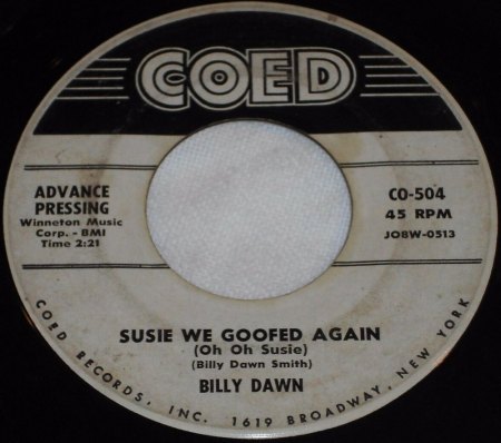 BILLY DAWN QUARTET